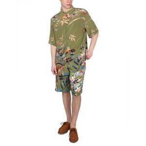 ETRO Men's Botanical Print Relaxed Fit Shorts Men GREEN Pants